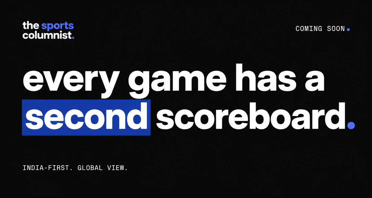 The Sports Columnist coming soon: every game has a second scoreboard.